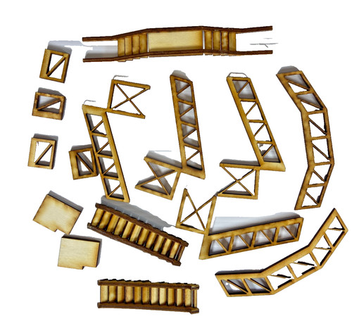 Gauge footbridge kit - gauge, 1:76