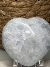 Polished celestite Heart 321g