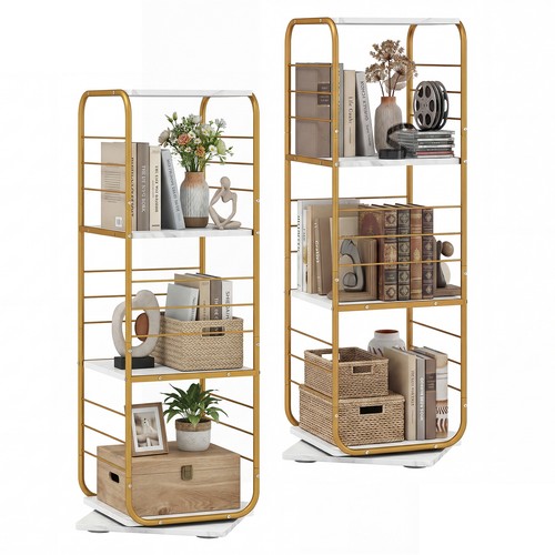Tier rotating bookshelf - 4-tier,