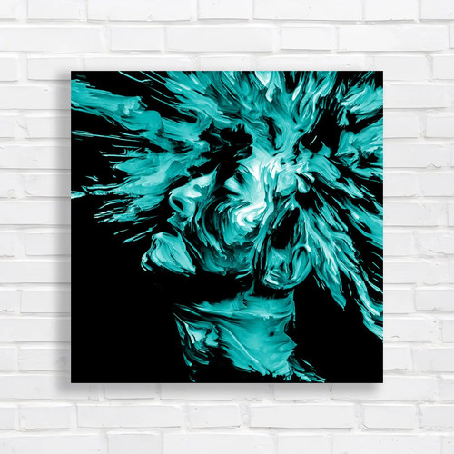 Colourful boom head square - head,