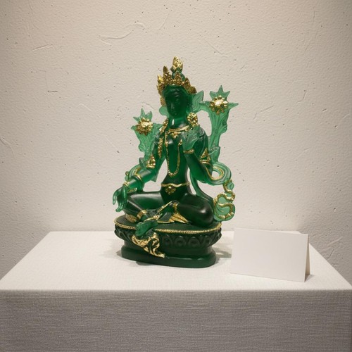 Tibetan green tara - tibetan, figurine