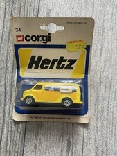 Corgi Juniors US VAN HERTZ  still sealed on card - Vintage Unopened 1979