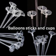 Premium Quality Transparent colour Balloons Sticks with Holder Arch Decor Bday