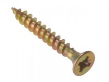 MULTI PURPOSE WOOD SCREWS ZYP POZI COUNTERSUNK SINGLE THREAD YELLOW