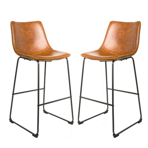 Pair tall cooper bar stools - pair,