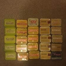 25 Vintage Tobacco Tins - Empty