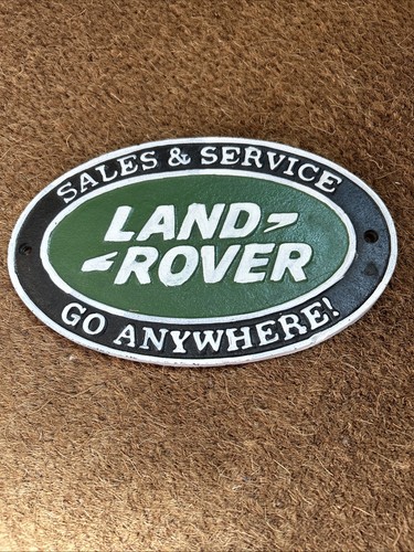 Vintage land rover - vintage, sign