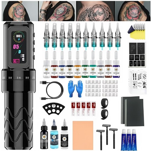Tattoo kit complete wireless - complete,