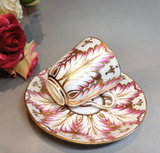 Antique Ridgway tea cup duo