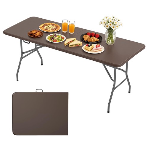 Brown 6ft portable - 6ft, folding