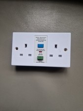 Twin Switch RCD Safety Socket