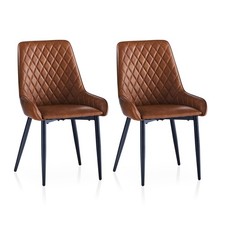 2 pcs Faux Leather Dining