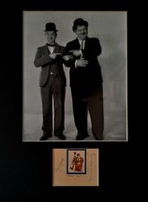 Laurel and Hardy signed AUTOGRAPH photo display Stan Laurel Oliver Hardy