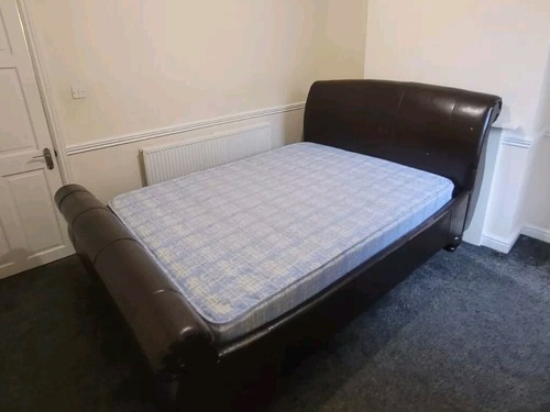 Used king size sleigh bed - sleigh,