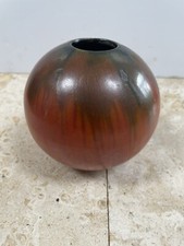Mid Century Glazed Ceramic Florence Ball Vase