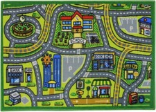 KAV Children's Play Road Mat For Kids 80 X 110 Cm Rug Nursery Playroom Carpet