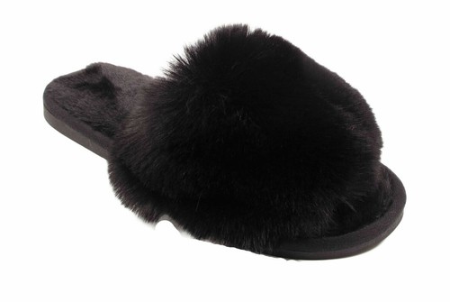 Womens slip fluffy faux - fluffy,