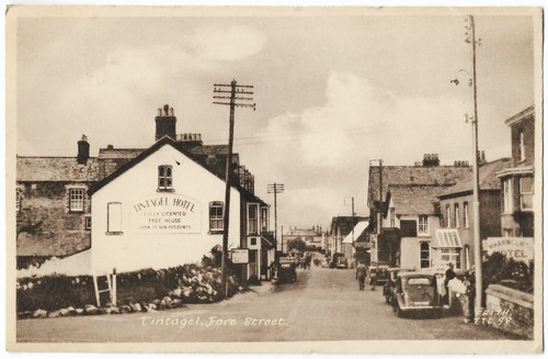 Tintagel fore street houses - tintagel,