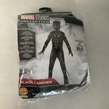Children's Black Official Marvel Black Panther Superhero Jumpsuit Mask Costume