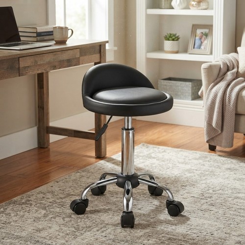 Elegant black swivel stool - elegant,