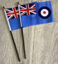 2 x RAF Small Hand flag