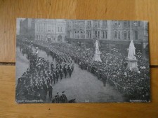Pre 1914 Postcard OUR VOLUNTEERS Marching Through BIRMINGHAM, Warwickshire