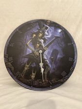 Nemesis Now Skeleton Slash Vinyl Record Wall Clock By James Ryman 
