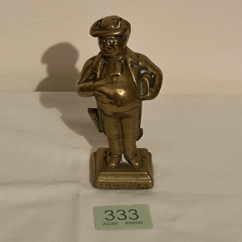 Vintage brass figurine man - figurine,