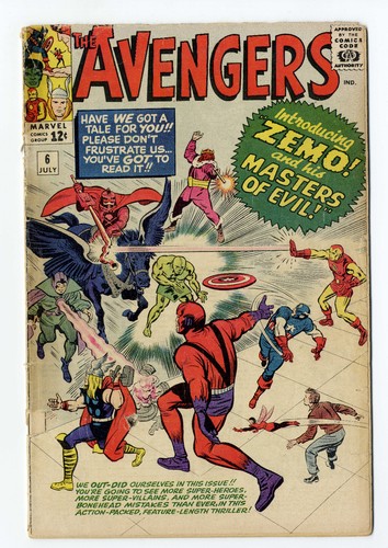 Avengers july 1964 marvel - avengers, #6