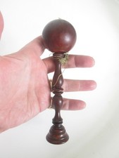 Antique late 18thC Georgian Treen Boxwood BILBOQUET wood Ball Childs Toy Game