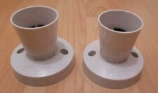 2 x 60w Bayonet Batten white ceiling Lamp Holder