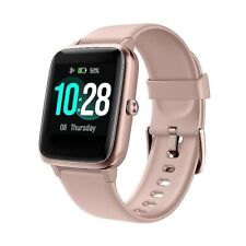 letsfit Smart Watch Fitness Tracker with Heart Rate Monitor Pink