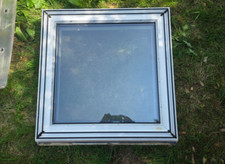 Velux fixed flat roof window (90cm x 90cm) + plastic cover