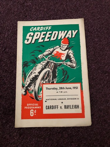 Speedway programme cardiff - programme, v