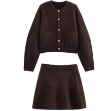 ZARA Brand New Brown Co-ord, L
