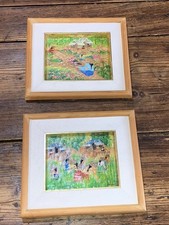 Vibrant Vintage Folk Art Pr