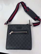 Gucci Black GG Messenger Bag/Cross Body - Original Receipt Included