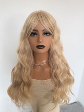 Womens Long Blonde Wig With