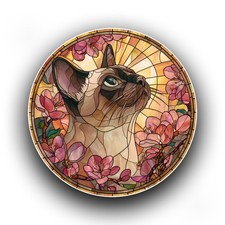 Burmese Cat Pink Blossom
