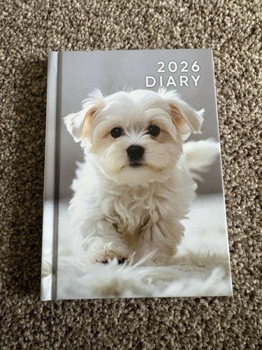 Small maltese puppy diary 2026 - diary,