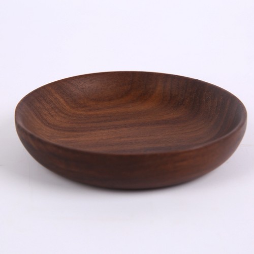 Round wooden serving plate - serving,
