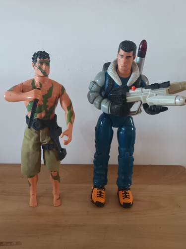 Pair action man figures - action,