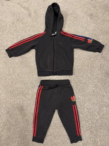 Adidas black striped