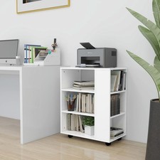 Rolling Cabinet Brown Oak