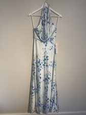Jarlo light blue floral halter
