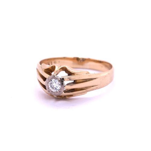 18ct gold 20ct diamond - diamond, gypsy