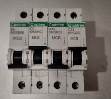 Crabtree Mcb Loadstar 6HS 6M1 6MS 6 10 16 20 32 40 50 A Amp B C
