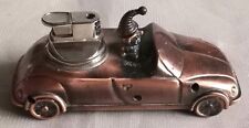 Vintage Old cigarette Metal  Table Lighter Untested Noddy On Open Top VW Beatle 
