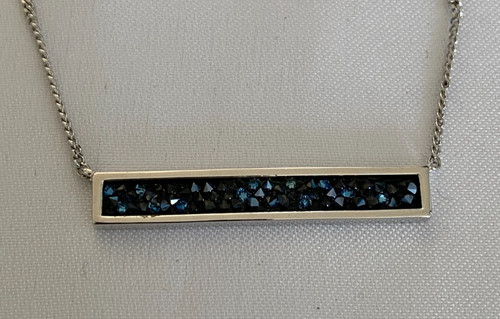Adore rhodium plated bar - plated,