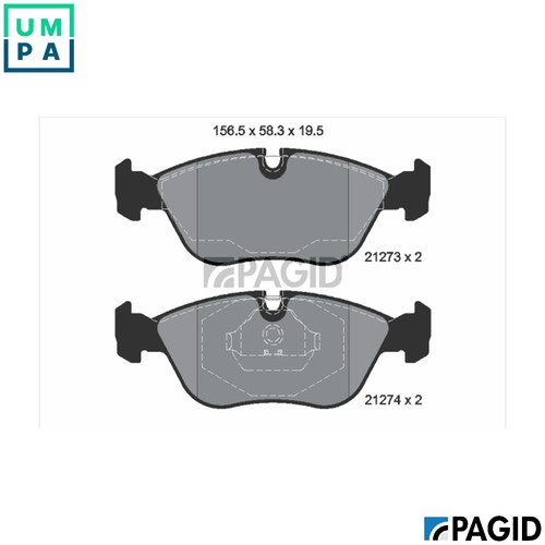 Brake pad set disc - brake,